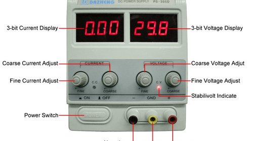 Sursa tensiune reglabila 0 - 30V, 5A