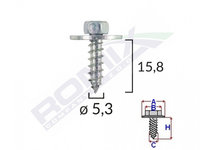 SURUB CU SAIBA FORD OPEL 5.5X19MM SET 10 BUC IS-61679