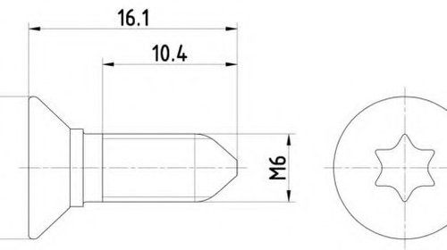 Surub, disc frana AUDI A4 (8K2, B8) (2007 - 2