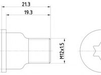 Surub, disc frana AUDI Q7 (4L) (2006 - 2015) TEXTAR TPM0005 piesa NOUA