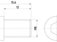 Surub, disc frana BMW 8 (E31), BMW 5 Touring (E34), BMW 5 limuzina (E34) - HELLA PAGID 8DZ 355 209-091