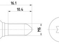 Surub, disc frana HYUNDAI i10 (PA) (2007 - 2013) TEXTAR TPM0008 piesa NOUA