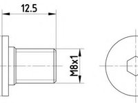 Surub, disc frana MERCEDES B-CLASS (W245) (2005 - 2011) TEXTAR TPM0002 piesa NOUA