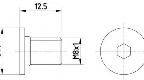 Surub, disc frana MERCEDES-BENZ E-CLASS limuz