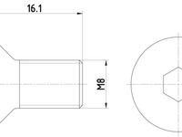 Surub, disc frana punte fata (TPM0006 TEXTAR) EUNOS,FORD,FORD AUSTRALIA,FORD USA,KIA,MAZDA,MERCEDES-BENZ