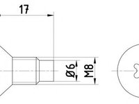 Surub, disc frana RENAULT TRAFIC II Van (FL) (2001 - 2020) HELLA 8DZ 355 209-041