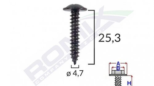 SURUB FIXARE PENTRU ALFA ROMEO/FIAT 4.7X25.3M