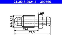 Surub/supapa aerisire ATE 24.3518-0021.1