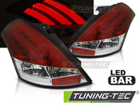 SUZUKI SWIFT V 10-17 ROSU ALB LED BAR