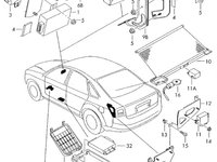 Switch frana 8E0927189 Audi A4 B6 Sedan 2003 1.8T AVJ OEM 8E0927189