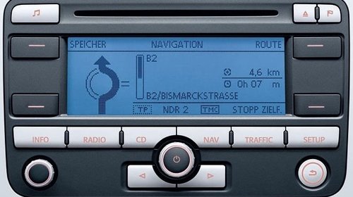 T1006 RADIO CD GPS MP3 NAVIGATIE VW TOURAN GO