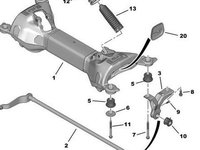 Taler superior arc spate Peugeot 407 (poz.14) PEUGEOT OE 5165 33