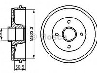 Tambur frana 0 986 477 120 BOSCH pentru Renault 19 Renault Megane Renault Twingo Renault Clio Renault Logan Renault Tondar Renault Symbol Renault Thalia Dacia Sandero