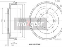 Tambur frana 19-3194 MAXGEAR pentru Mitsubishi Carisma Mitsubishi Space