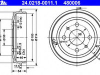 Tambur frana 24 0218-0011 1 ATE pentru Fiat Panda Fiat 500 Fiat Tipo Fiat Tempra Fiat Punto Fiat Brava Fiat Bravo Ford Ka