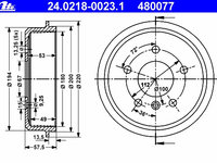 Tambur frana 24 0218-0023 1 ATE pentru Mercedes-benz A-class