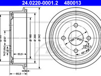 Tambur frana 24 0220-0001 2 ATE pentru Opel Kadett Opel Rallye Opel 1900 Opel Ascona Opel Vectra