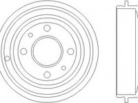 Tambur frana 94014800 TEXTAR pentru Fiat Panda Fiat 500 Fiat Tipo Fiat Tempra Fiat Punto Fiat Brava Fiat Bravo Ford Ka