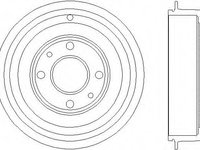 Tambur frana 94019900 TEXTAR pentru Fiat Panda Alfa romeo 145 Alfa romeo 146 Fiat Brava Fiat Bravo Fiat Marea Fiat Idea Fiat Fiorino Fiat Punto Fiat Qubo