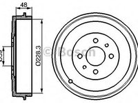 Tambur frana ALFA ROMEO 145 (930), FIAT TEMPRA (159), FIAT TEMPRA SW (159) - BOSCH 0 986 477 088