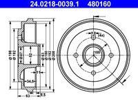 Tambur frana ATE 24.0218-0039.1