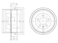 Tambur frana AUDI A2 8Z0 DELPHI BF463