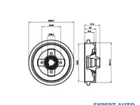 Tambur frana Audi AUDI COUPE (81, 85) 1980-1988 #2 0986477041