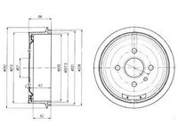 Tambur frana BF102 DELPHI pentru Opel Kadett Opel 1900 Opel Ascona Opel Vectra