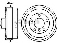 Tambur frana BMW 3 Cabriolet (E36) (1993 - 1999) BOSCH 0 986 477 043