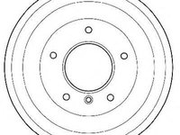 Tambur frana BMW 3 Compact (E36), BMW 3 limuzina (E36), BMW 3 cupe (E36) - JURID 329030J