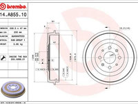 Tambur frana BREMBO 14.A855.10