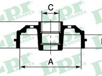 Tambur frana CHEVROLET AVEO limuzina T250 T255 LPR 7D0710