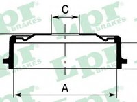 Tambur frana CHRYSLER VOYAGER II ES LPR 7D0483