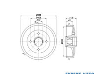 Tambur frana Citroen C3 Pluriel (HB_) 2003-2016 #2 0986477151