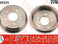 Tambur frana DB4235 TRW pentru Mercedes-benz A-class