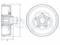 Tambur frana DELPHI BFR611