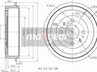 Tambur frana FIAT BRAVA (182_) Hatchback, 10.1995 - 06.2003 Maxgear 19-1029