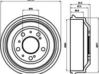 Tambur frana FIAT DUCATO caroserie 230L TEXTAR 94014600