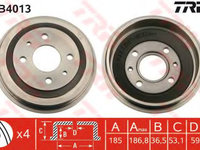 Tambur frana FIAT FIORINO (147) (1980 - 1993) QWP WBDR116