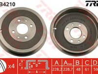 Tambur frana FIAT LINEA 323 TRW DB4210