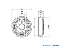 Tambur frana Fiat TIPO (160) 1987-1995 #2 0986477083