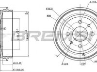 Tambur frana FIAT TIPO 160 BREMSI DR5043