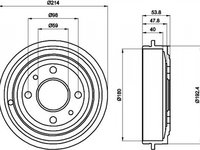 Tambur frana FIAT TIPO 160 TEXTAR 94014800