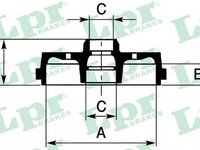 Tambur frana FORD ESCORT CLASSIC Turnier ANL LPR 7D0054C