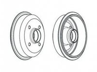 Tambur frana FORD FIESTA caroserie F3L F5L FERODO FDR329184