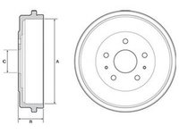 Tambur frana FORD FOCUS III Turnier DELPHI BF526