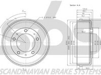 Tambur frana FORD TRANSIT bus FD FB FS FZ FC sbs 1825262511