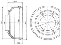 Tambur frana FORD TRANSIT platou sasiu E DELPHI BF317