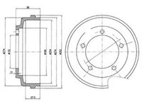 Tambur frana FORD TRANSIT platou sasiu FM FN DELPHI BF479