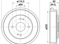 Tambur frana HONDA ACCORD IV CB TEXTAR 94015400